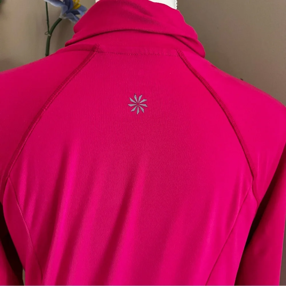 Athleta Long Sleeve Tunic Mock Neck Pink Top Medium